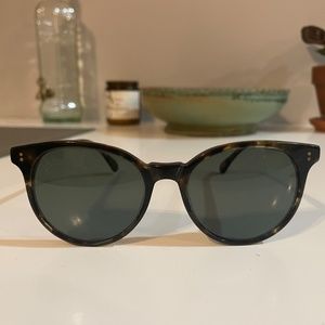 Norie cat-eye sunglasses in brindle tortoise by RAEN